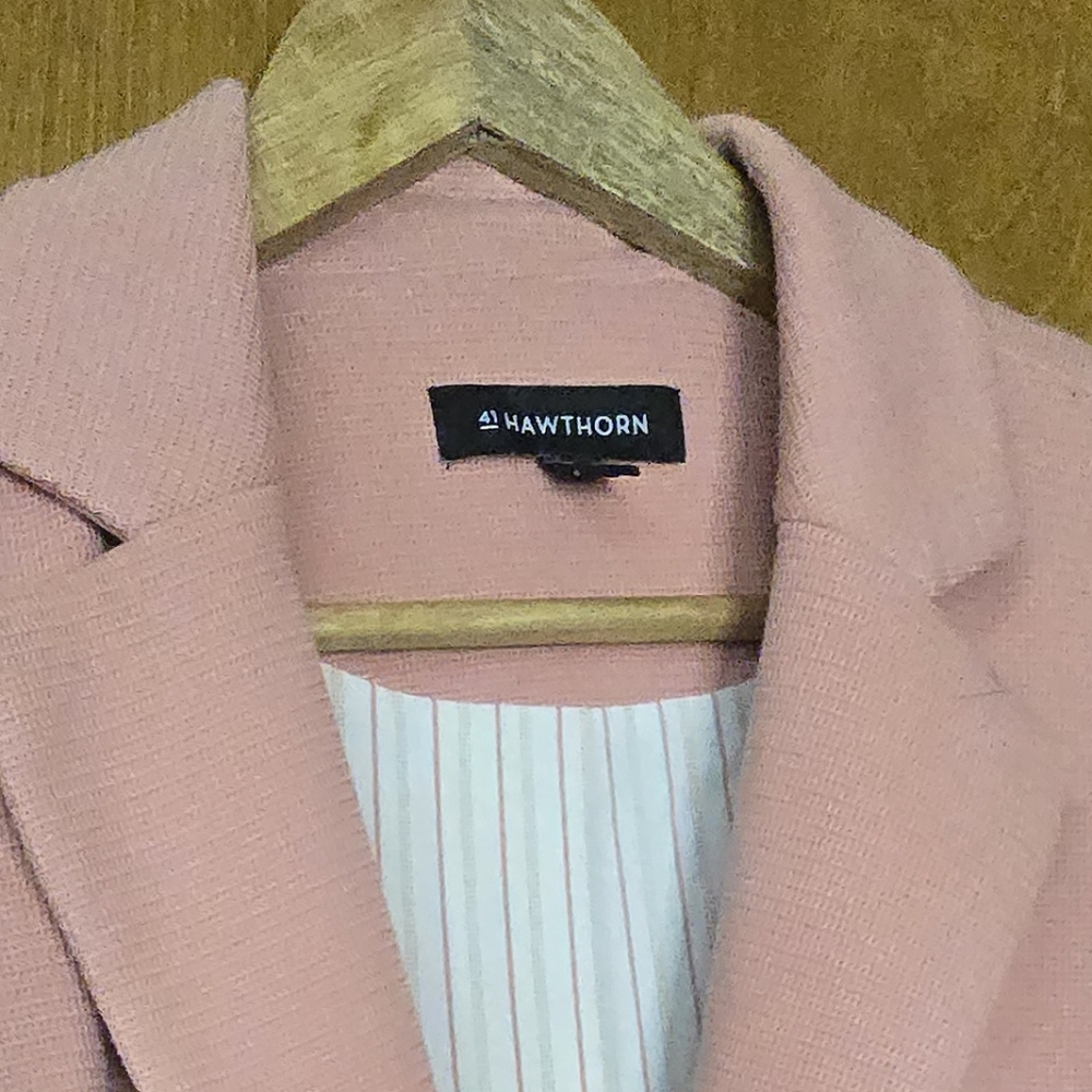 41 Hawthorn Natalie Knit Blazer Pink Blush Women’s Size Small Stitch Fix - Picture 5 of 9